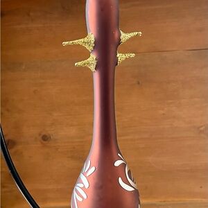 Elegant Brown and Gold Vase